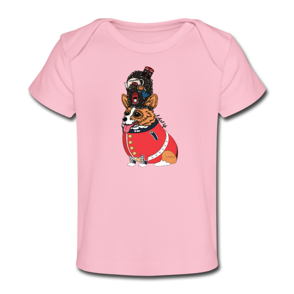 British Dog Baby T-Shirt - light pink