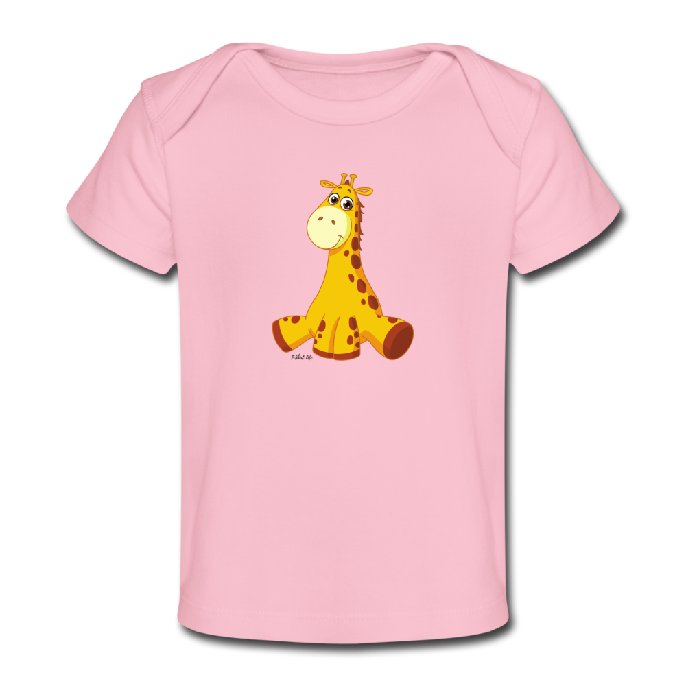 Giraffe Baby T-Shirt - light pink