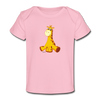 Giraffe Baby T-Shirt - light pink