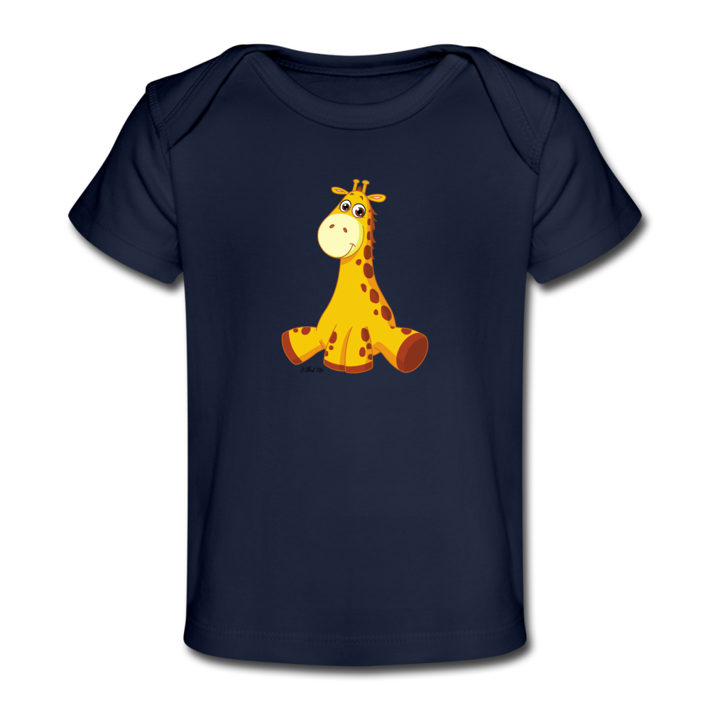 Giraffe Baby T-Shirt - dark navy