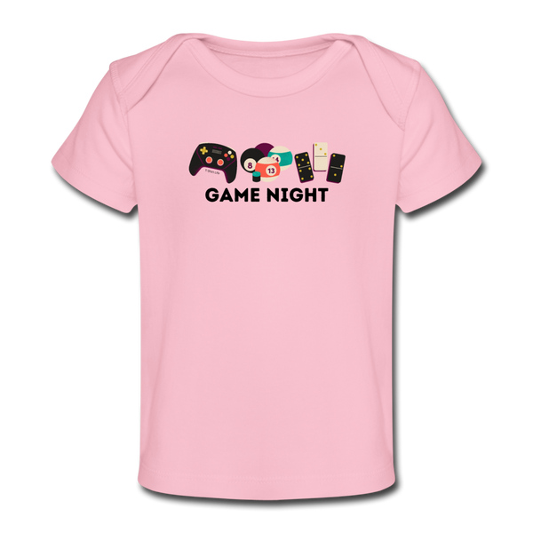 Game Night Baby T-Shirt - light pink