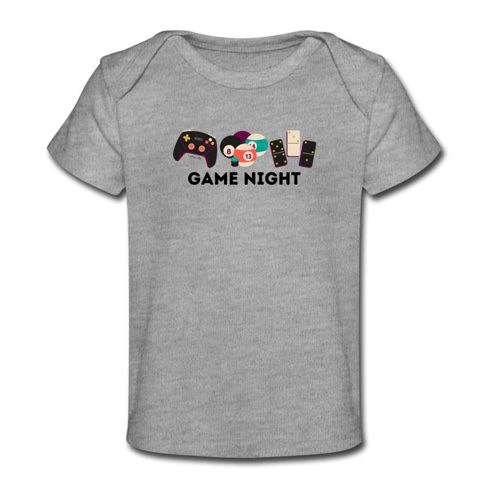 Game Night Baby T-Shirt - heather gray