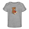 Bear Baby T-Shirt - heather gray