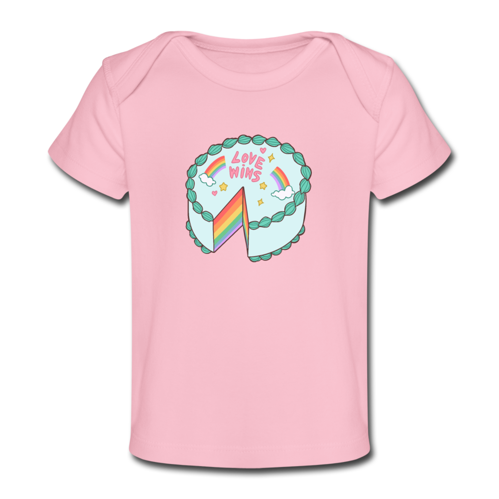 Love Wins Baby T-Shirt - light pink