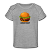 Burger Night Baby T-Shirt - heather gray