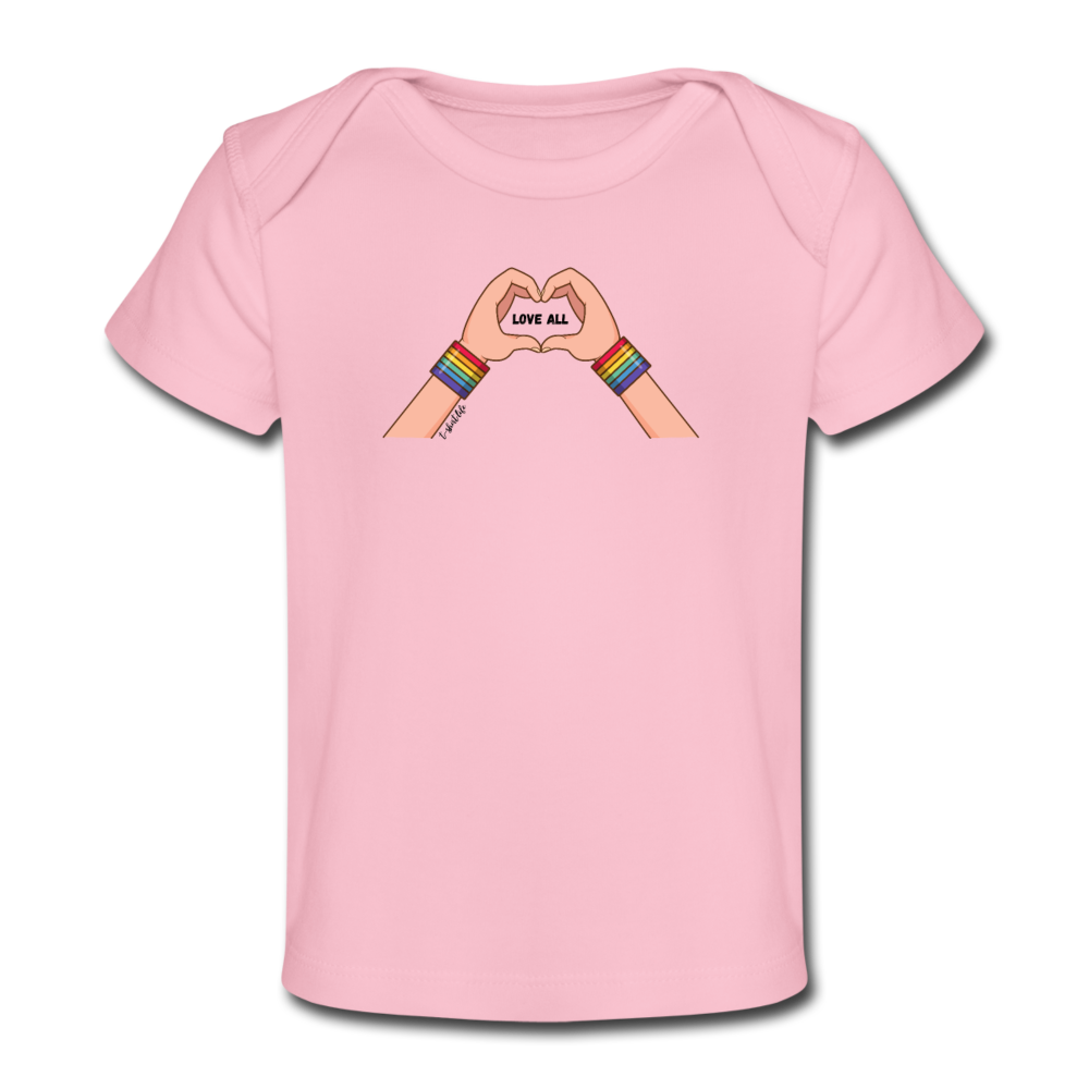 Love All Baby T-Shirt - light pink