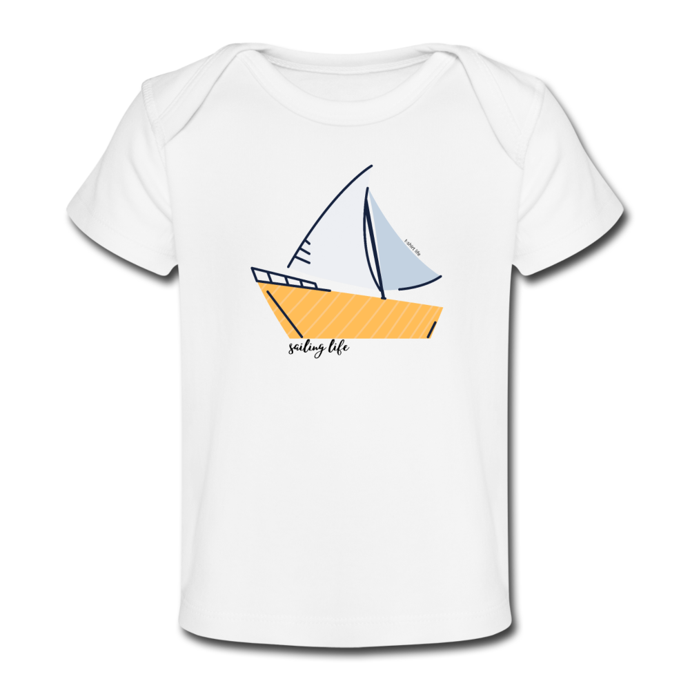 Sailing Life Baby T-Shirt - white