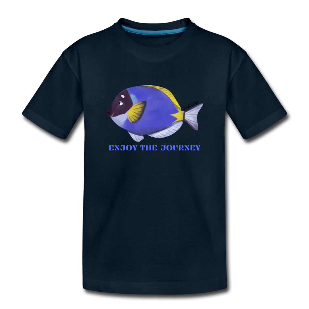 Toddler Premium Blue Fish - deep navy