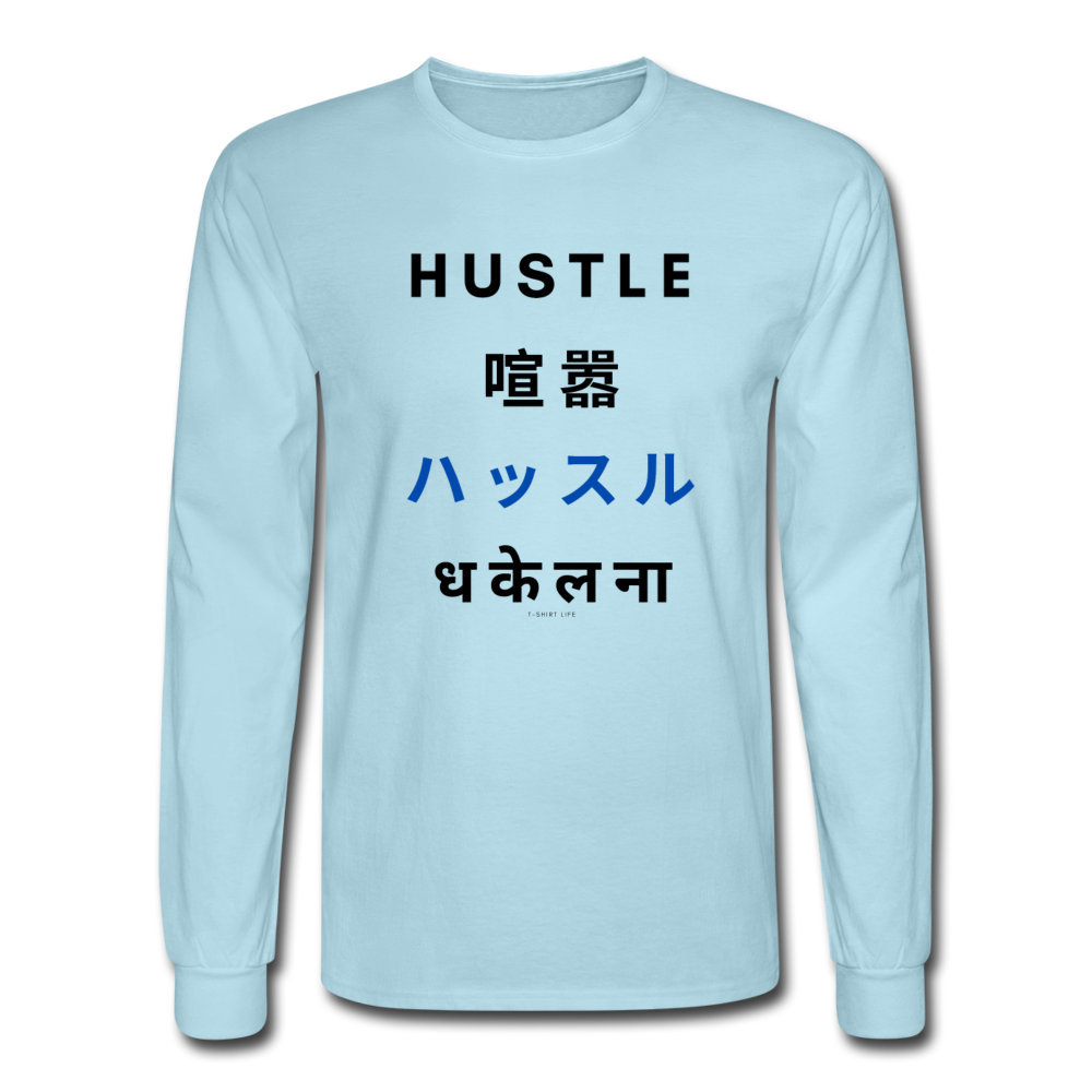 Hustle Long Sleeve - powder blue