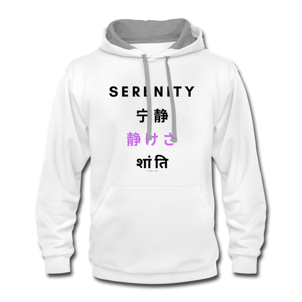 Serenity Hoodie - white/gray