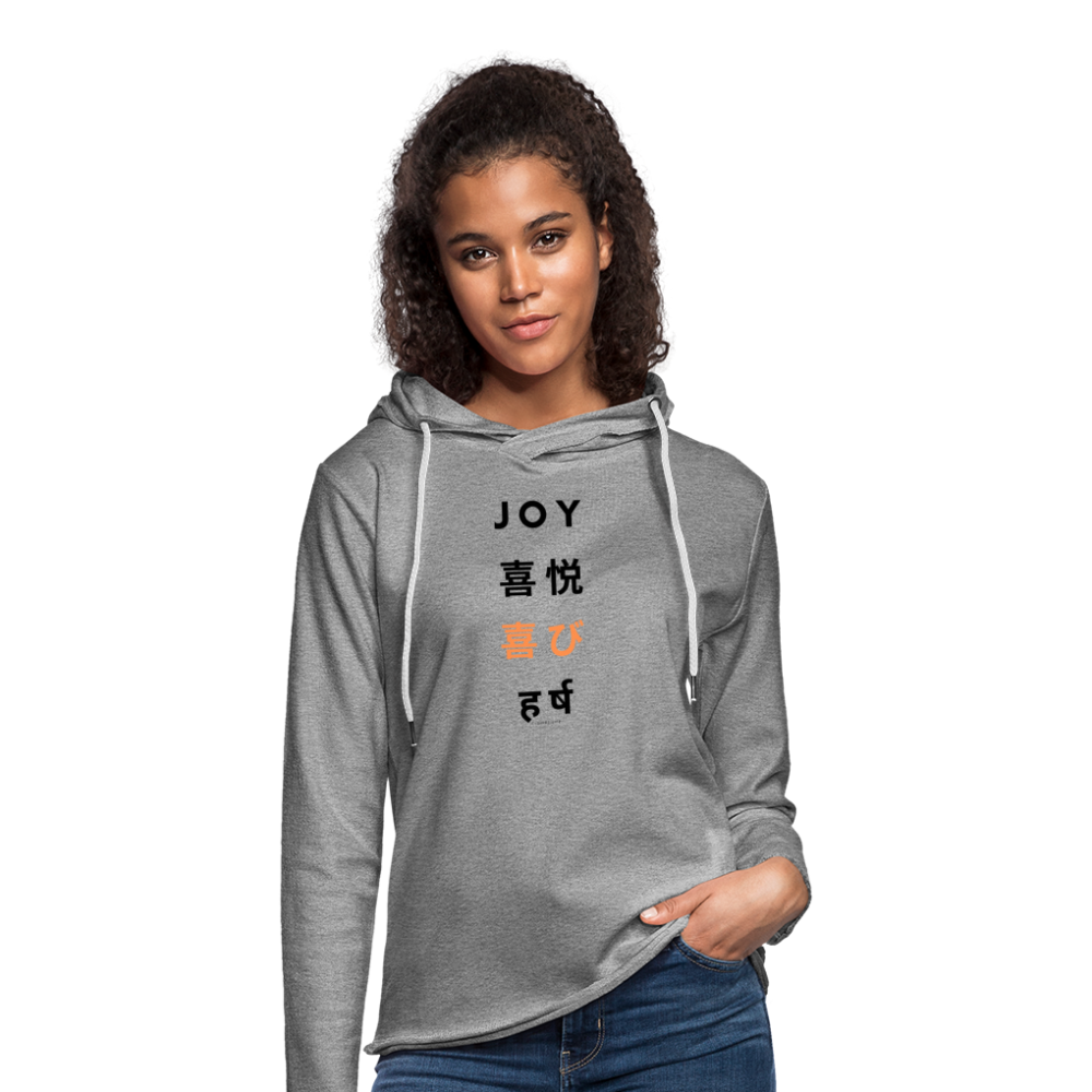 Joy Lightweight Hoodie - heather gray