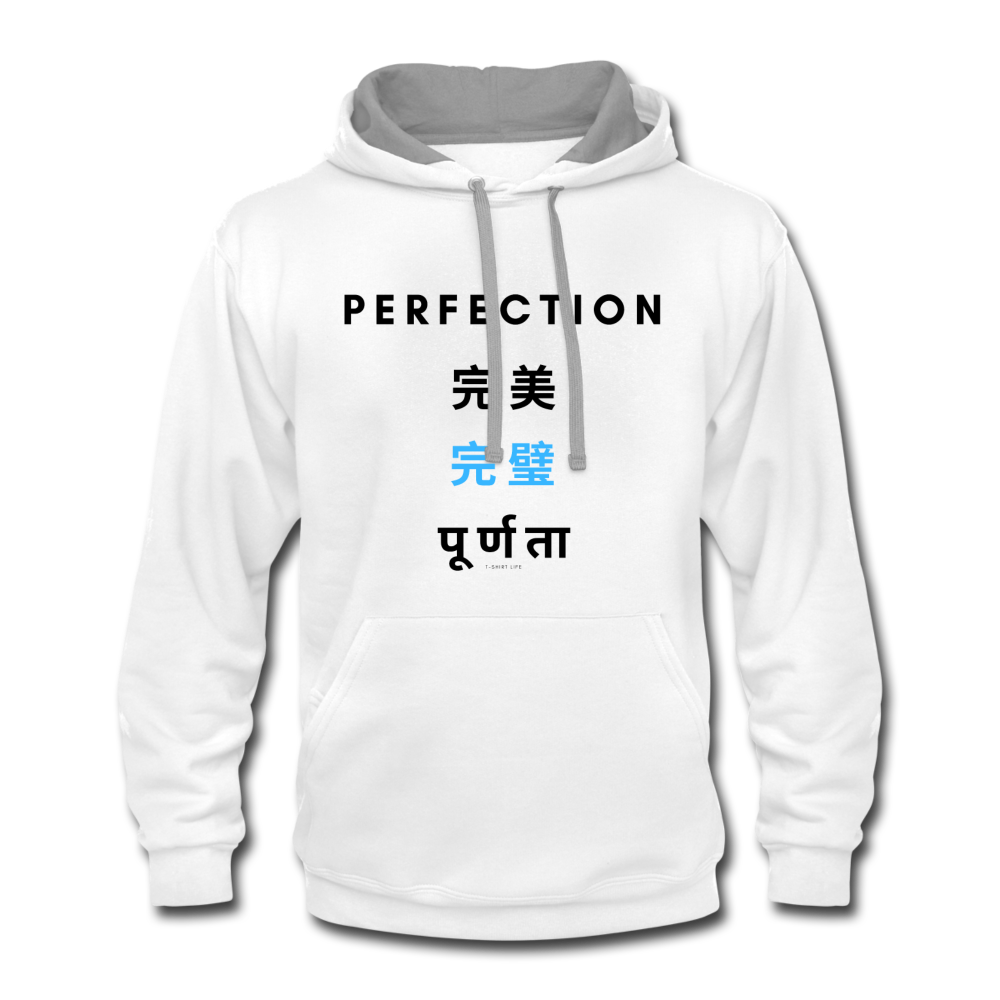 Perfection Hoodie - white/gray