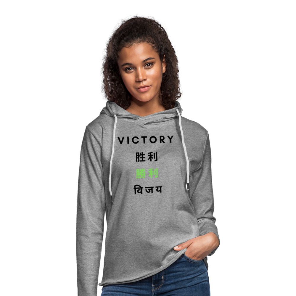 Victory Lightweight Hoodie - heather gray