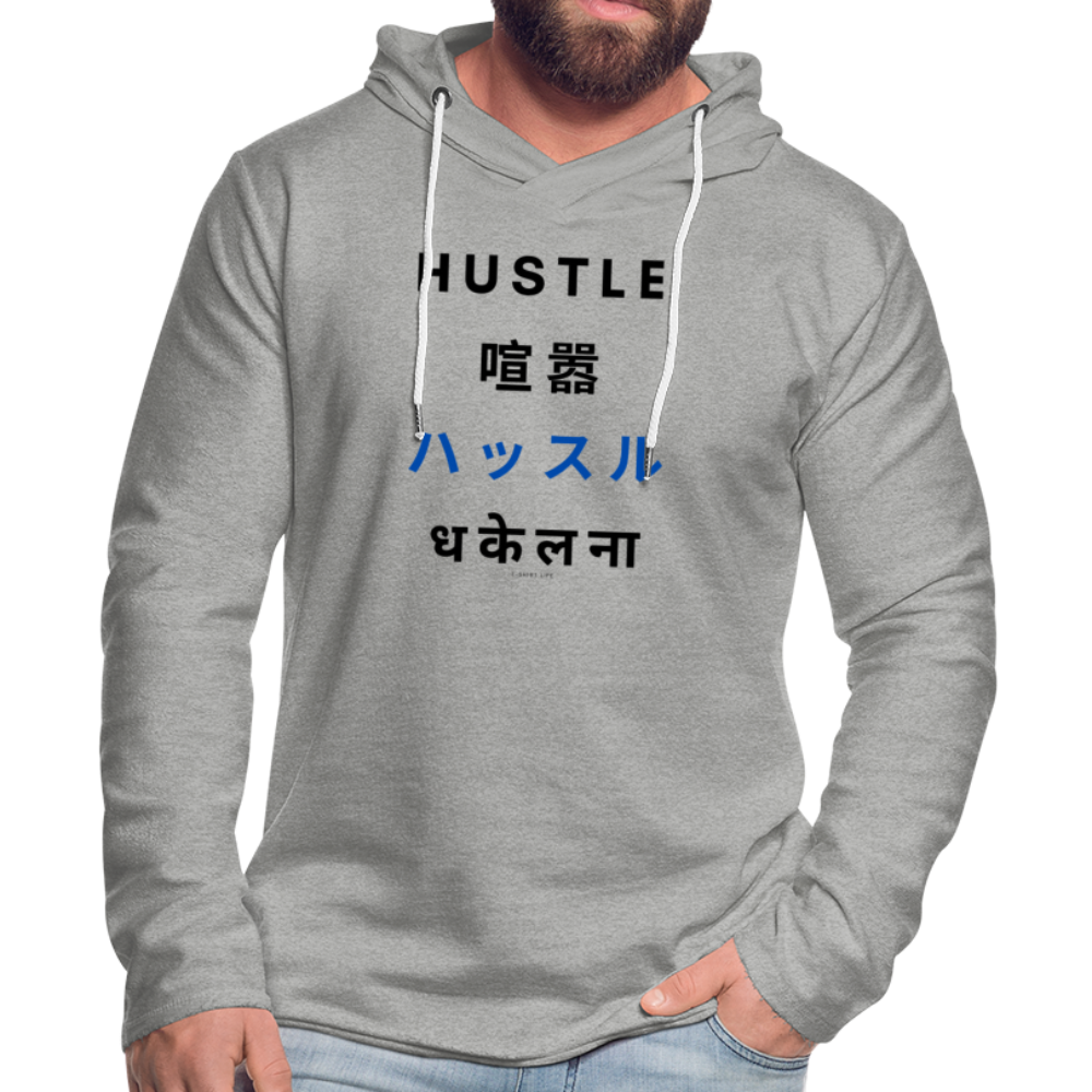 Hustle Lightweight Hoodie - heather gray