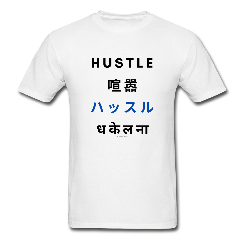 Hustle Tee - white