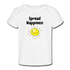 Spread Happiness Baby T-Shirt - white
