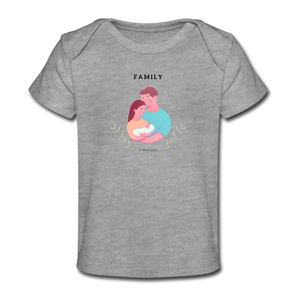 Family Baby T-Shirt - heather gray