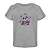 Panda Baby T-Shirt - heather gray