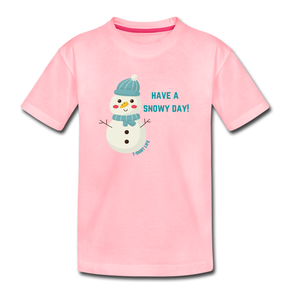 Kids' Premium Snow Tee - pink