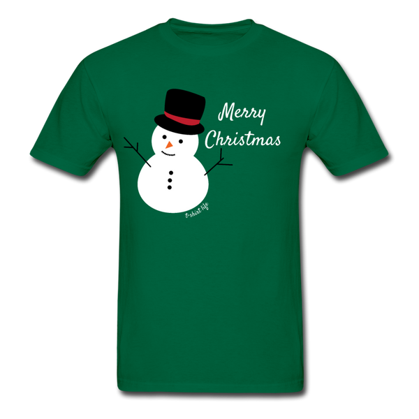 Snowman Tee - bottlegreen