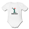 1st Christmas Baby outfit - white