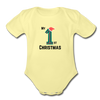 1st Christmas Baby outfit - washed yellow