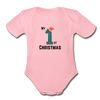 1st Christmas Baby outfit - light pink