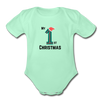 1st Christmas Baby outfit - light mint