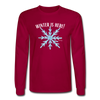 Long Sleeve Snowflake T-Shirt - dark red