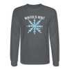 Long Sleeve Snowflake T-Shirt - charcoal