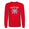 Long Sleeve Snowflake T-Shirt - red