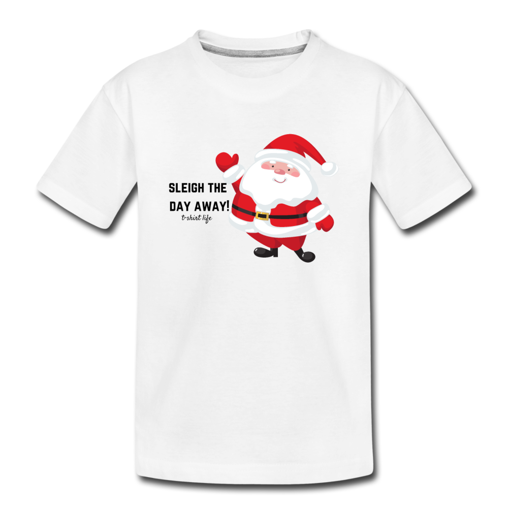 Kids' Premium Santa T-Shirt - white