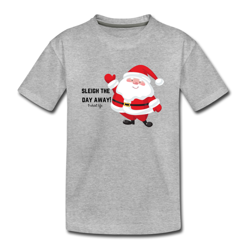 Kids' Premium Santa T-Shirt - heather gray