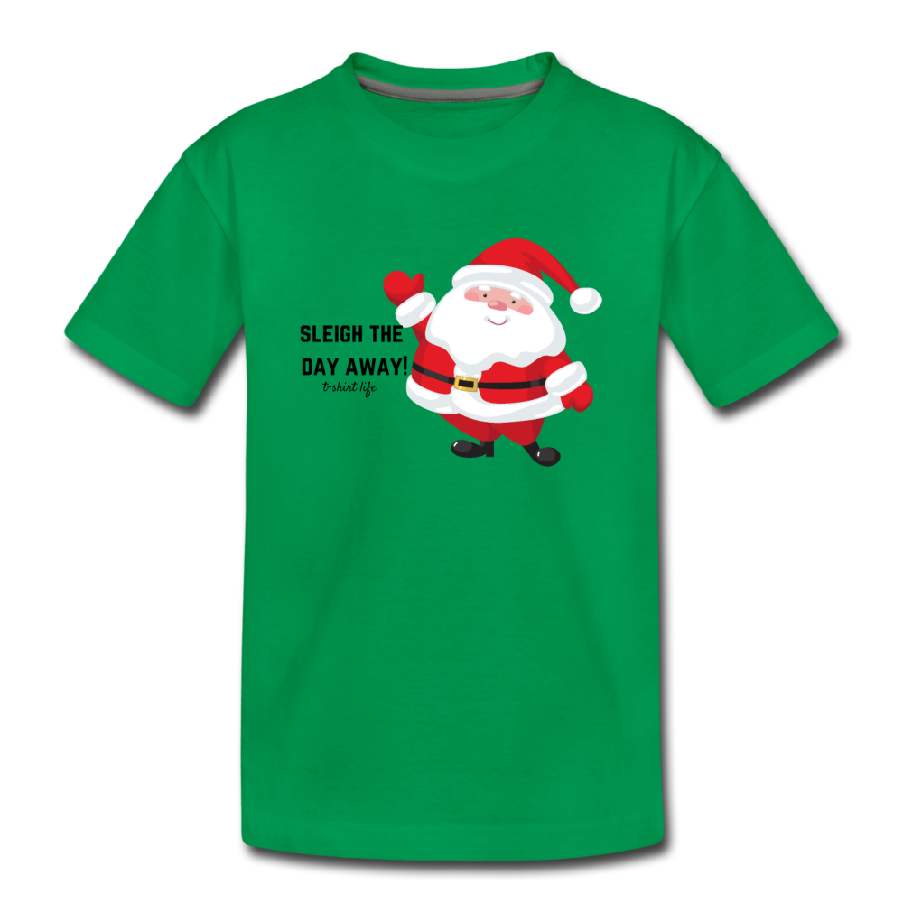 Kids' Premium Santa T-Shirt - kelly green