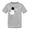 Kids' Premium Snowman T-Shirt - heather gray