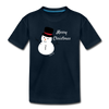 Kids' Premium Snowman T-Shirt - deep navy
