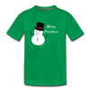 Kids' Premium Snowman T-Shirt - kelly green
