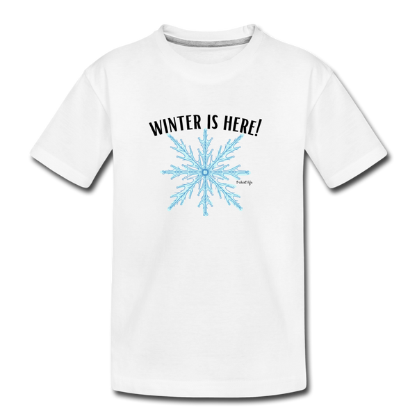 Kids' Premium Winter T-Shirt - white