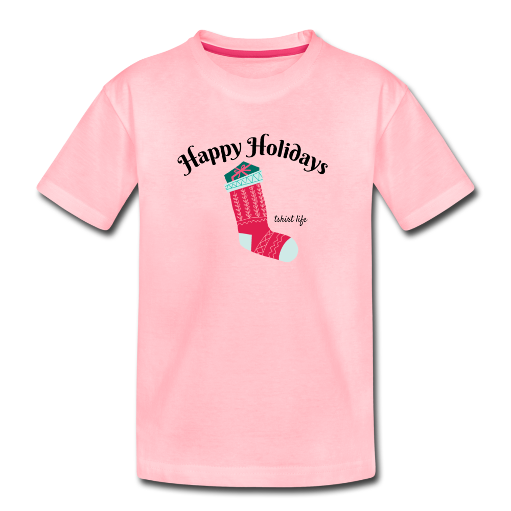Kids' Premium Stocking T-Shirt - pink